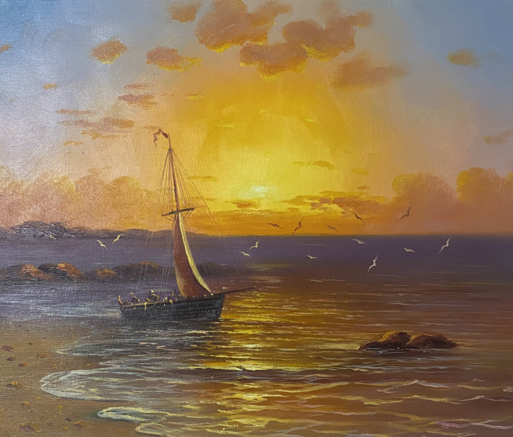 Море на закате 