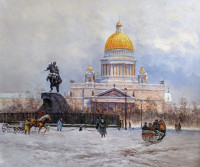 Вид на Исаакиевский собор  