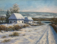 Зима в деревне 